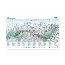 Lade das Bild in den Galerie-Viewer, Vogelschaukarte Bernina Glaciers, gerollt